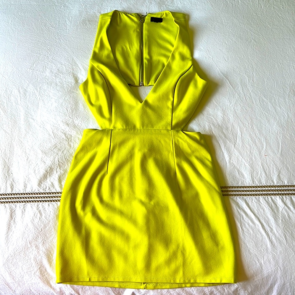 NBD plunging vneck dress